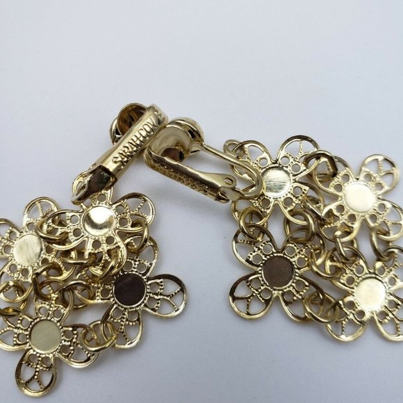 Vintage Sarah Coventry Gold Necklace & Earrings - Picture 9 of 9